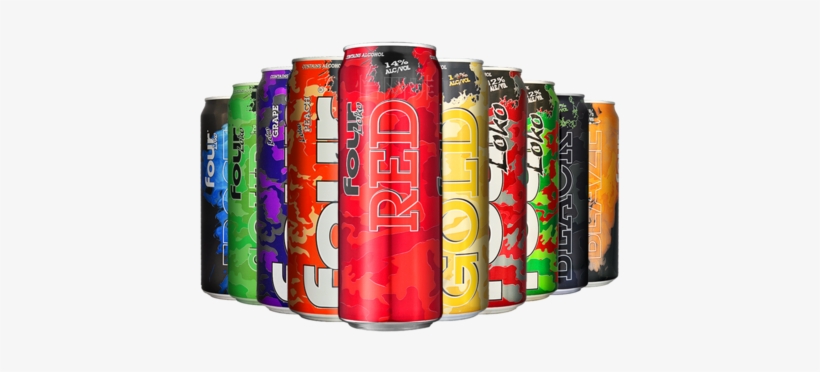 两罐装four酒美国进口four Loko四洛克果味鸡尾酒配制酒 - Four Loko, transparent png download