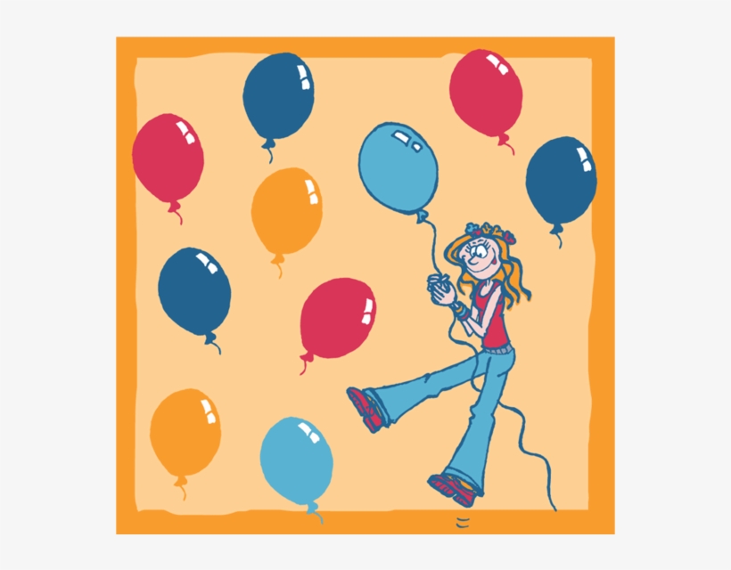 Balloons Square Coaster - Balloon, transparent png download