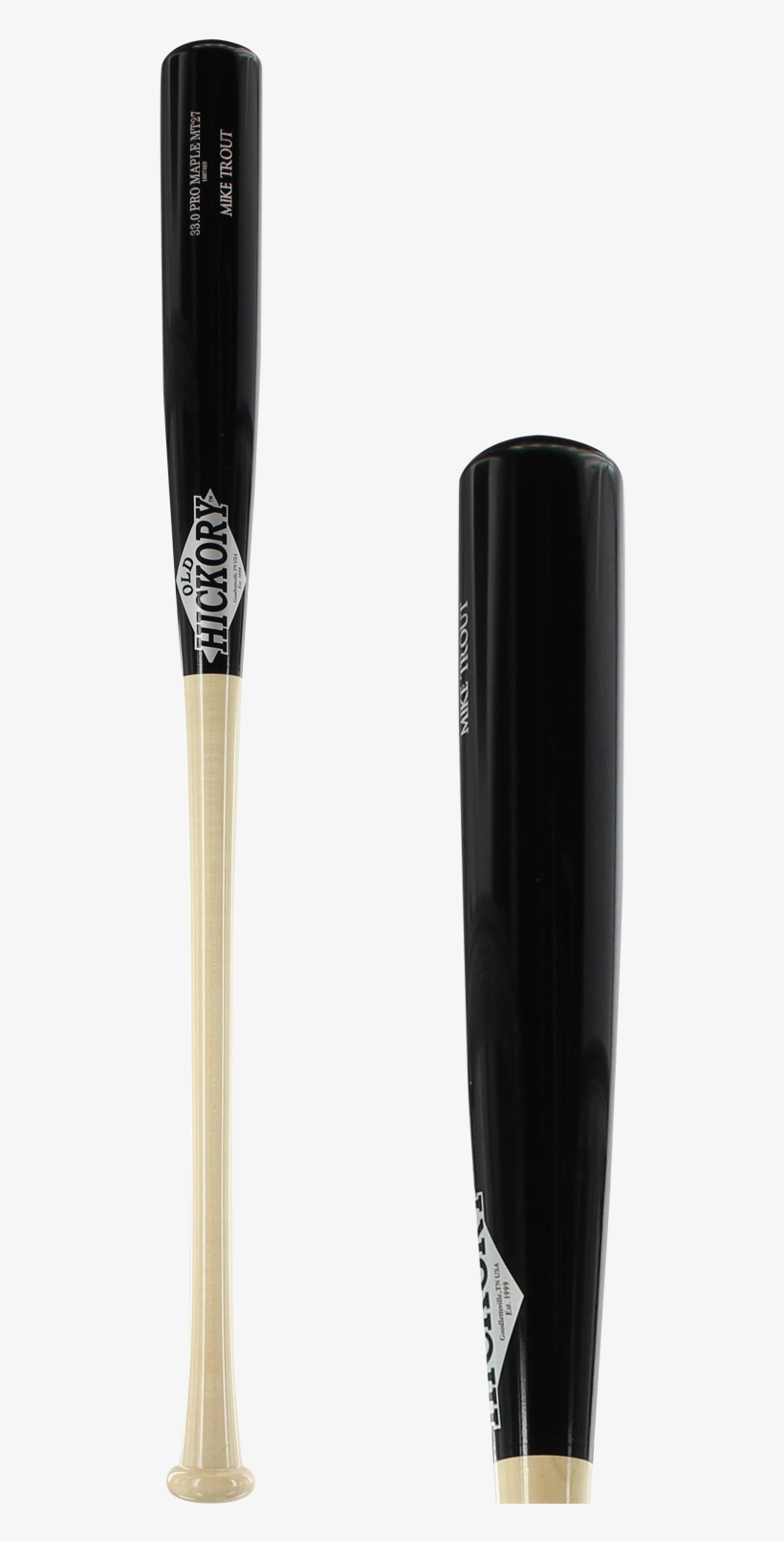 Mike Trout Maple Wood Baseball Smart Bat - 2017 Old Hickory Co. Mike ...