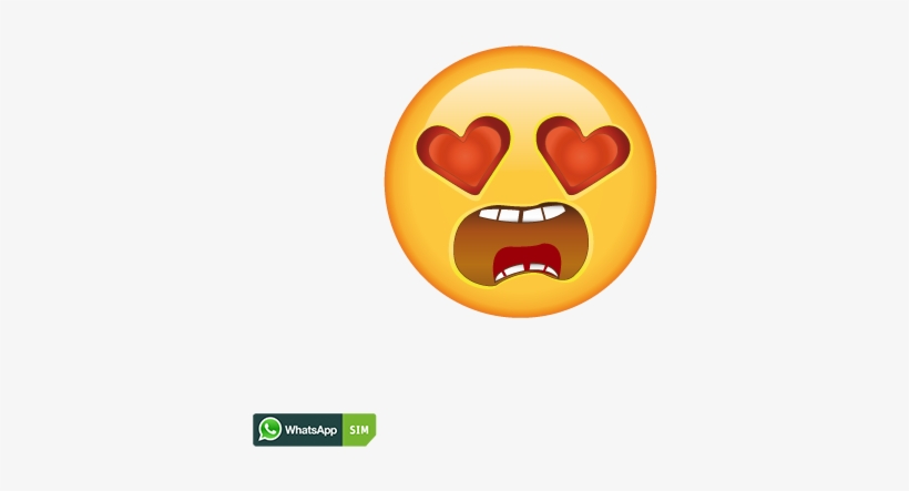 Annoyed Smiley Whatsapp Download - Herzaugen Smiley, transparent png download