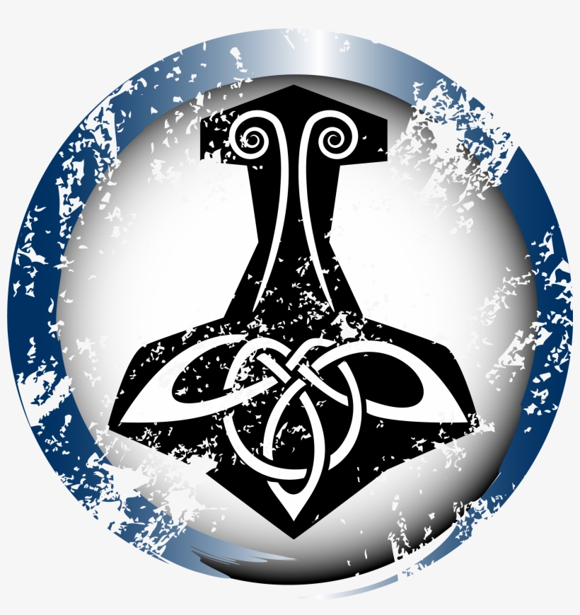 Celtic Hammer Club Apparel - Transparent Wolf Norse Symbols, transparent png download