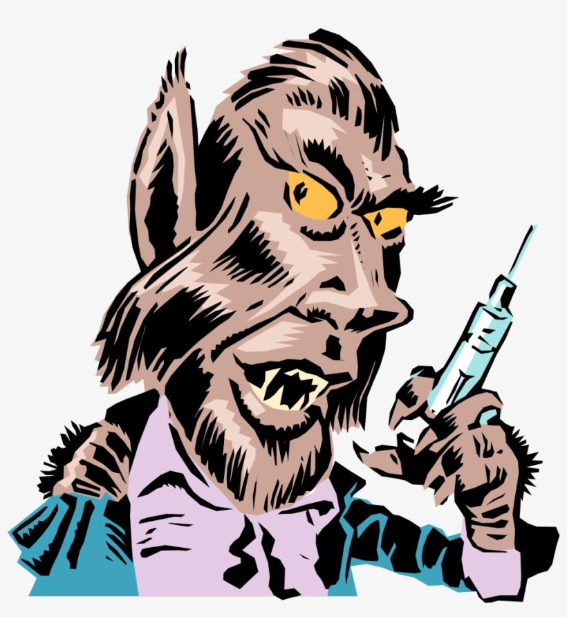 Wolfman - Needling Werewolf Large Tote Bag, Adult Unisex, Natural,, transparent png download