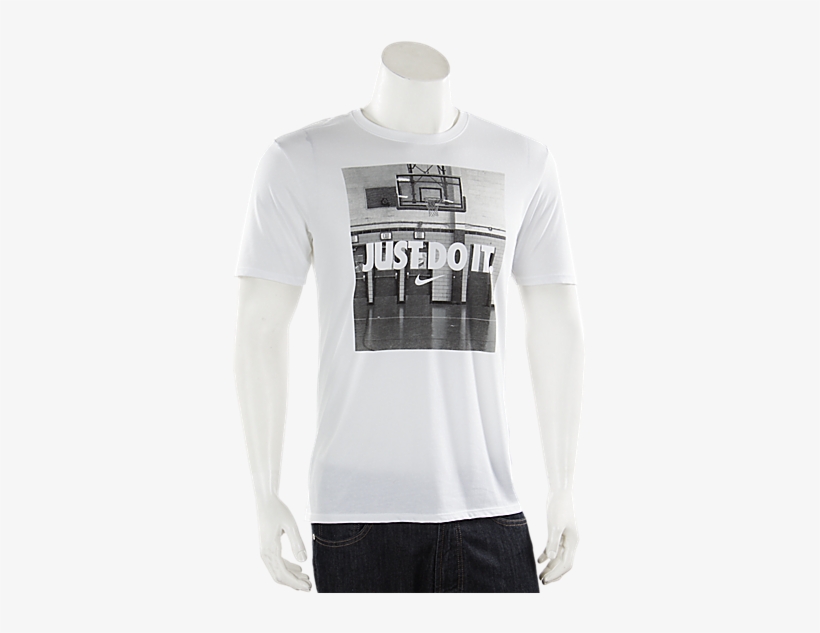 Nike Just Do It Image White - Nike Just Do It Image Black L, transparent png download