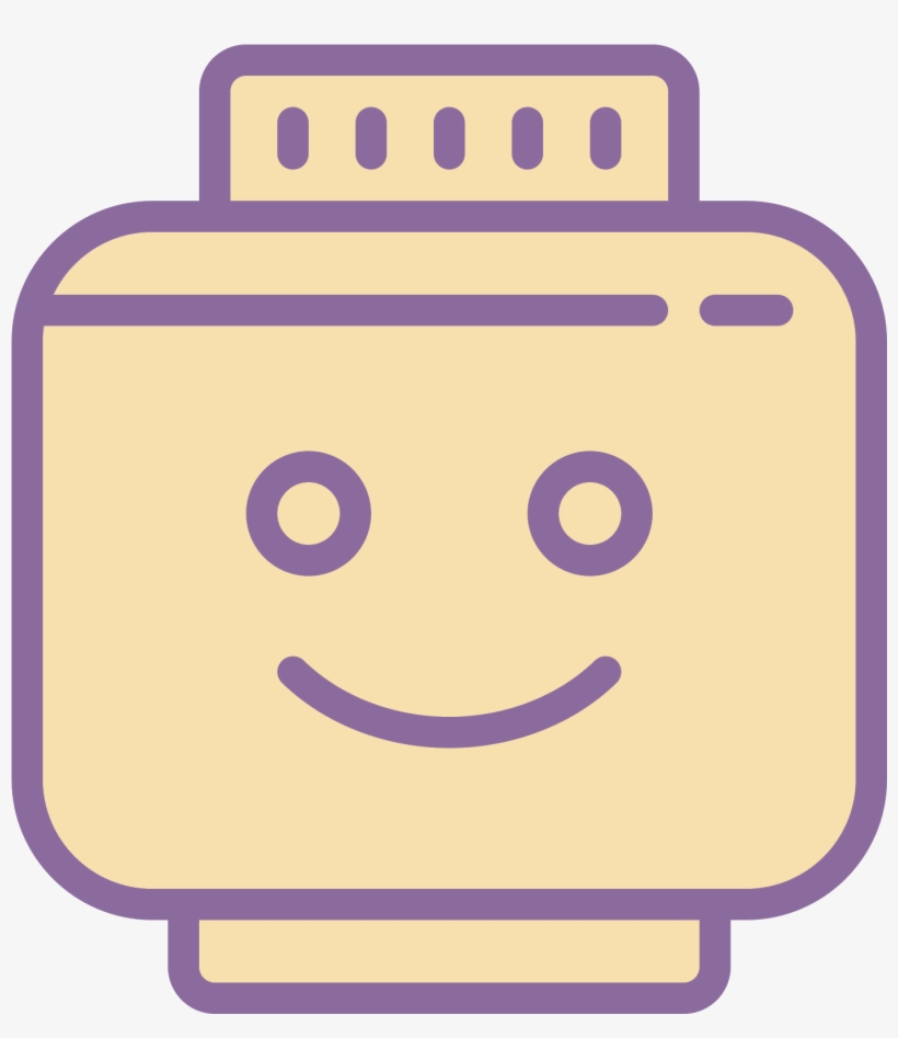 Lego Head Icon - Smiley, transparent png download