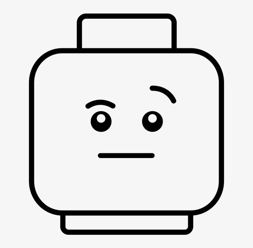Sumo Brickbots - Lego Clipart Black And White, transparent png download