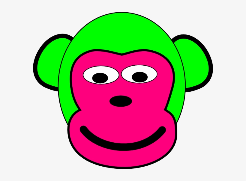 Pink And Green Monkey, transparent png download