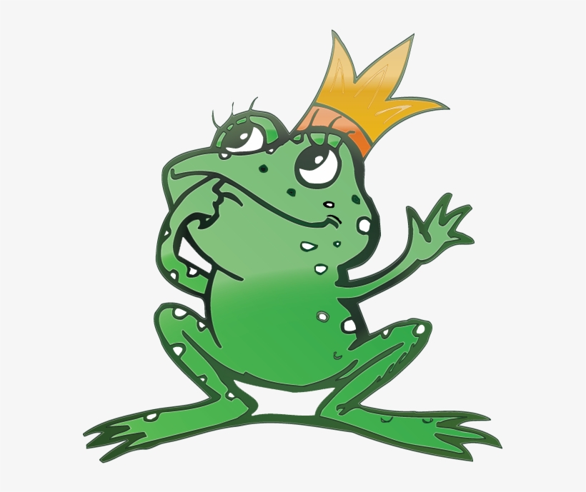 Vectored Cartoon Frog Prince - Frog Prince Embroidery Design, transparent png download
