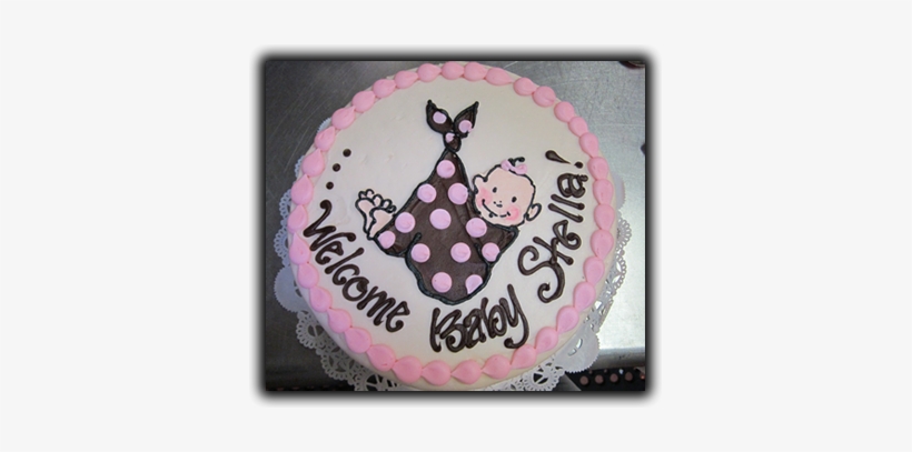 Welcome Baby Cake - Baby Cream Cake For Girl, transparent png download