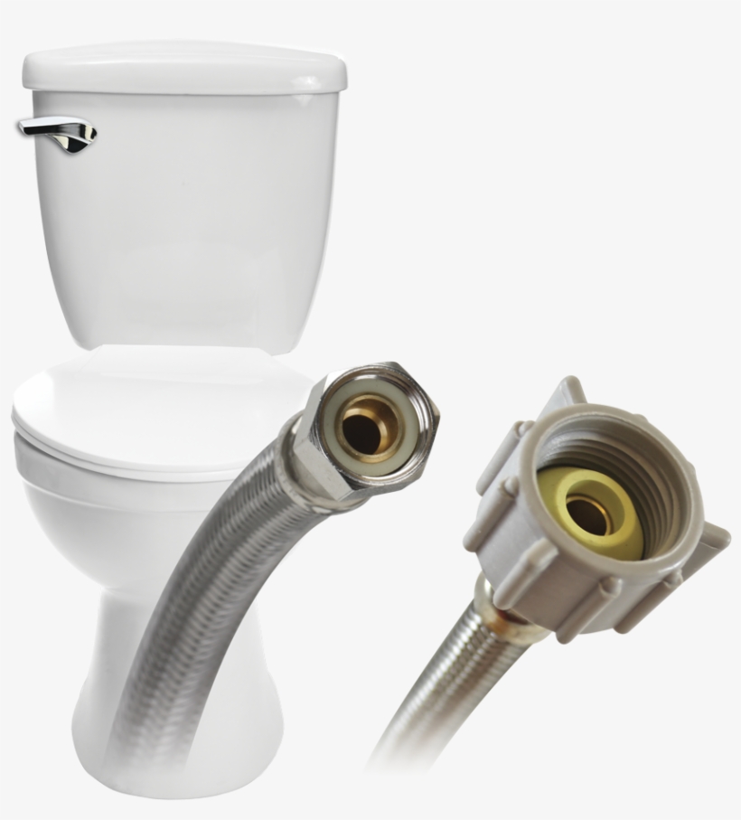View Larger - Fluidmaster B1t12cs 12 Inch Click Seal Toilet Supply, transparent png download