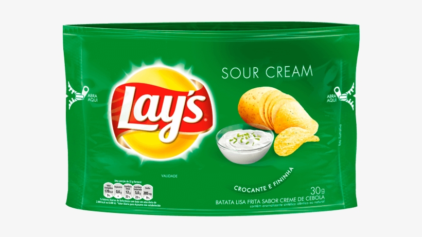 Batata Frita Lay´s Sour Cream 30g - Most Rare Lay's Flavors, transparent png download