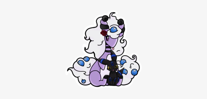 Ampharos Umbreon Sticker - Cartoon, transparent png download