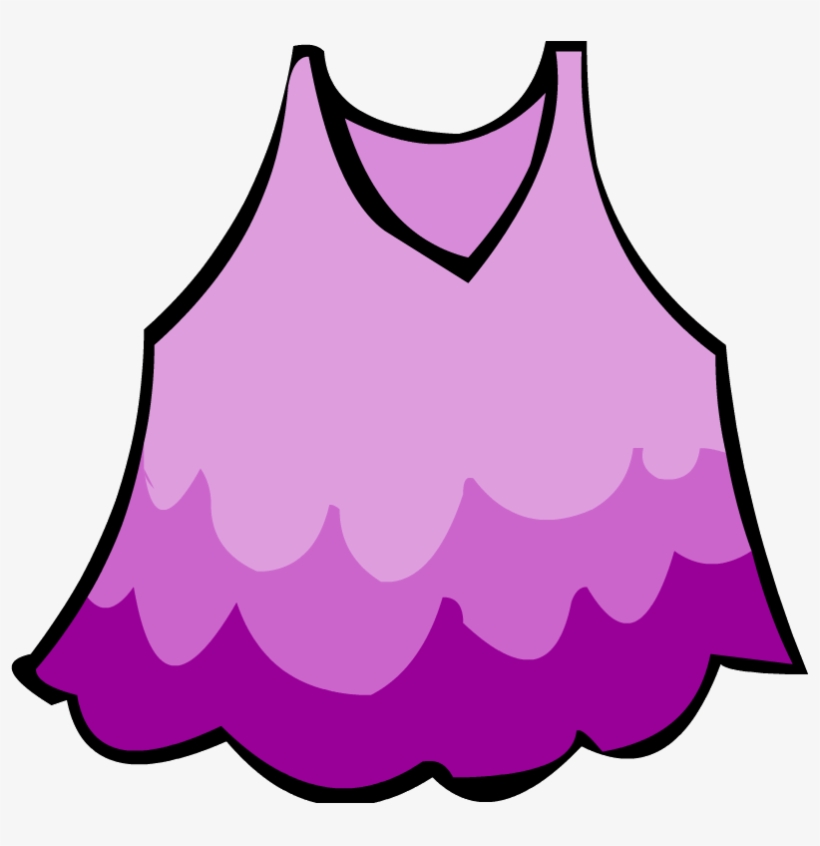 Old Purple Dress - Club Penguin Dresses Rare, transparent png download