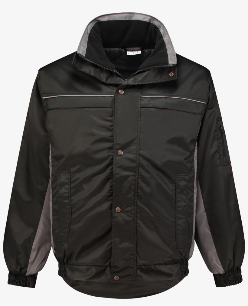 Bi Colour Pu Liner Jack Black / Grey 1106 4xl - Skate Jacket, transparent png download