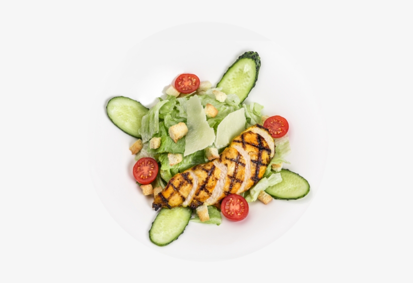 Caesar Salad With Chicken - Salad, transparent png download