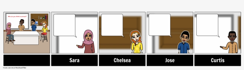 Discussion Storyboard - Blank - Comic De Sustancias Puras Y Compuestas, transparent png download