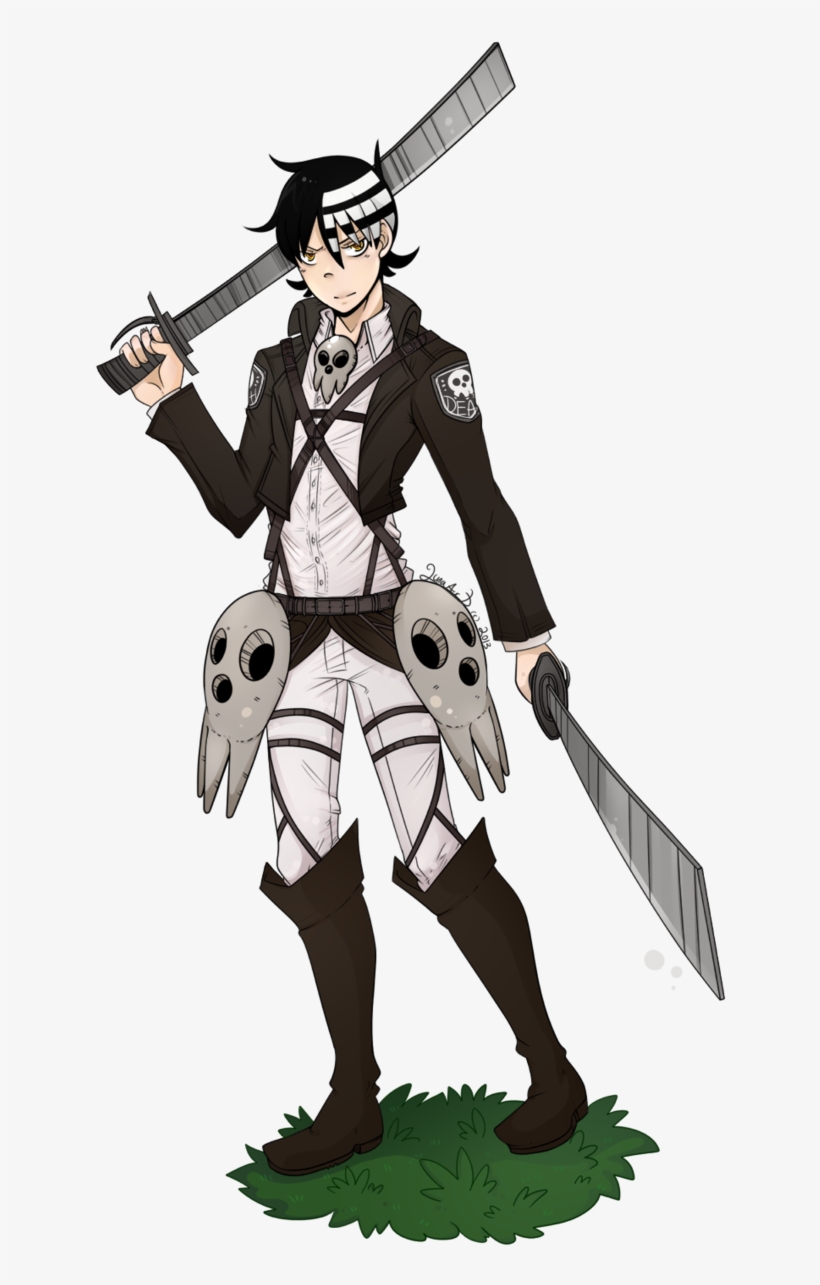 My Fandoms Are Colliding Attack On Titan Death The - Soul Eater X Aot, transparent png download