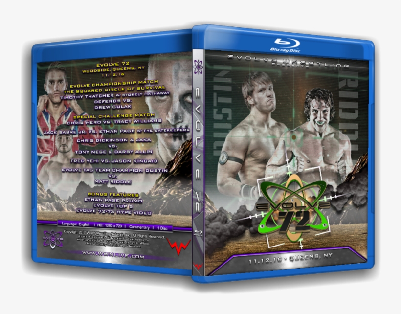 Get Evolve 72 On Blu-ray Now With The Hardcore Squared - Action Figure, transparent png download