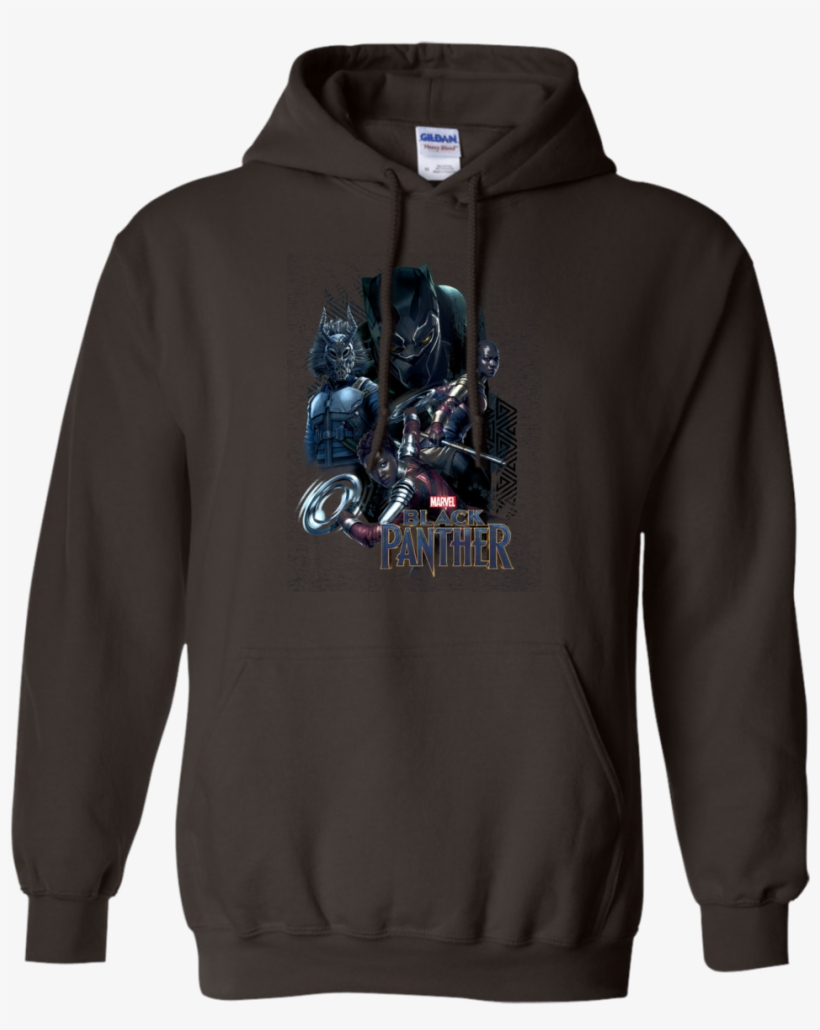 Marvel Black Panther Movie Okoye Nakia Group Long Sleeve - Erika Costell Goat Hoodie, transparent png download