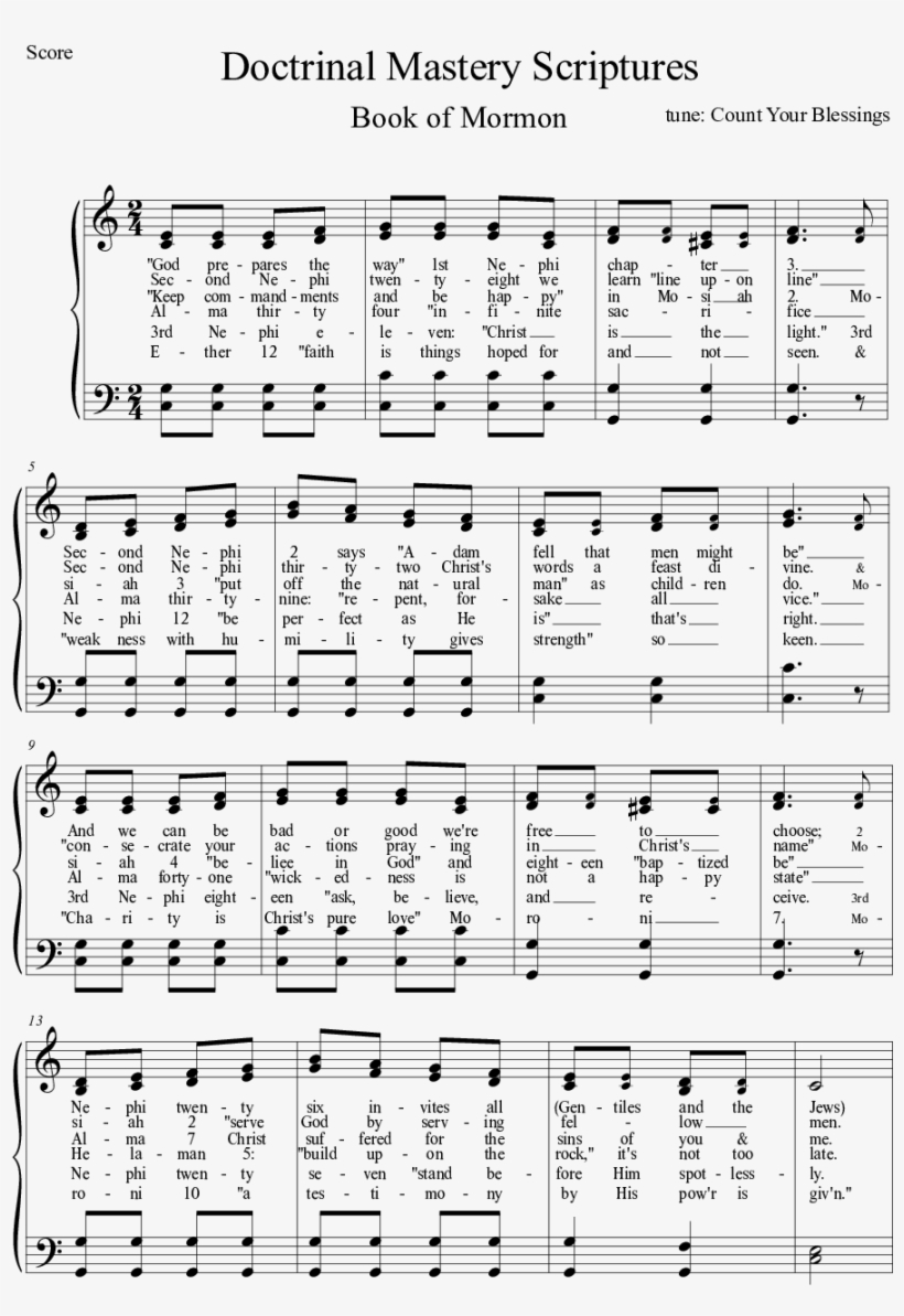 Sheet Music Picture - Doctrine, transparent png download