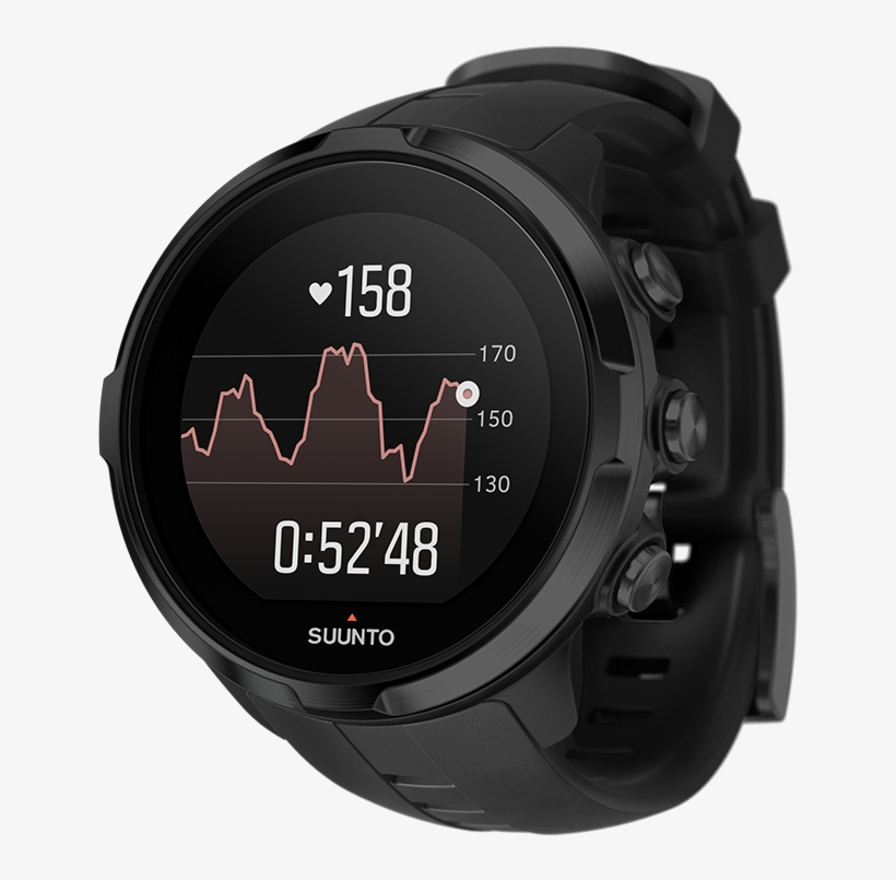 All Black - Suunto Spartan Sport Wrist Hr All Black, transparent png download
