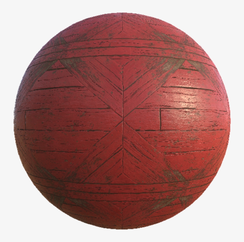 Red Painted Wood Planks - Wood, transparent png download