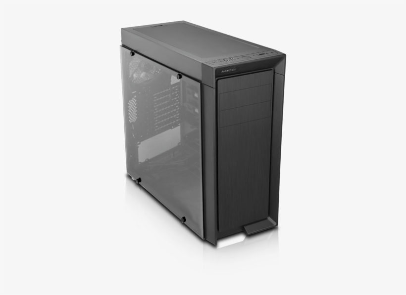 Coolforce 1 Atx Mid Tower Case With Tempered Glass, transparent png download