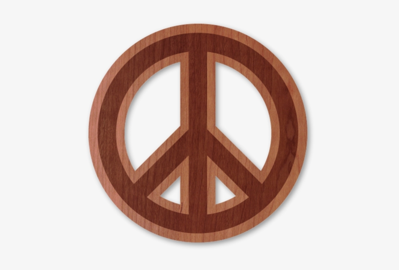 Cherry Wood Sticker - Peace Symbols, transparent png download