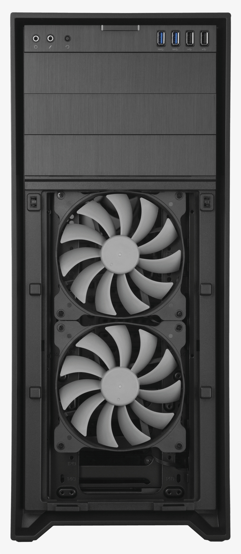 Corsair Obsidian Series® 750d Full Tower Atx Case By - Pc Case Front Fan, transparent png download