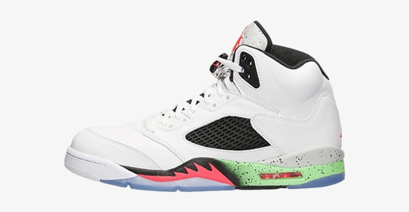 The Nike Air Jordan 5 Retro Poison Green Is Scheduled - Nike Air Jordan 5 Retro Poison Men's Basketball Shoes, transparent png download