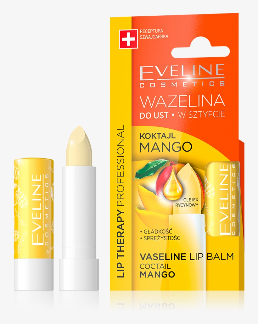 Mango Coctail Vaseline Lipstick Balm - Eveline Vaseline Lip Balm, transparent png download