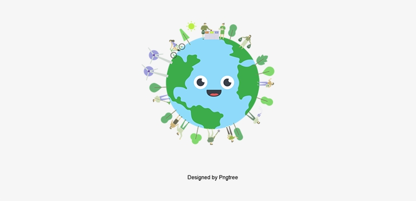 Cartoon Earth Background Travel, Cartoon, Earth, Aircraft - Portable Network Graphics, transparent png download