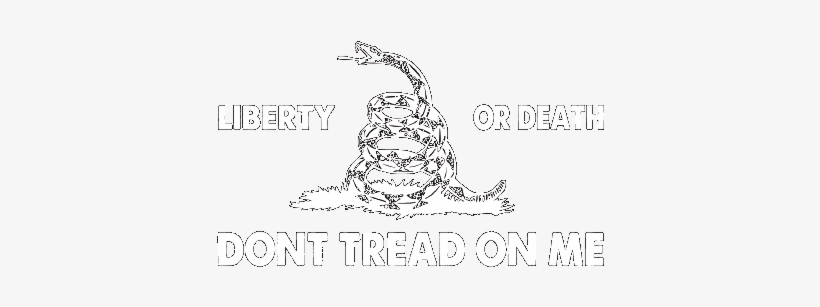3' X 5' Gadsden "liberty Or Death- Don't Tread On Me" - Liberty Or Death Dont Tread On Me, transparent png download