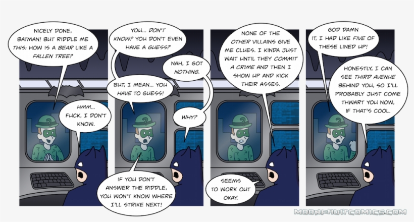 The Riddle In Panel 1 Is Legitimately From The Adam - Cartoon, transparent png download