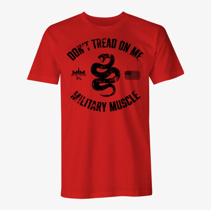 “don't Tread On Me” Red Crew - Santa Fe T Shirts, transparent png download