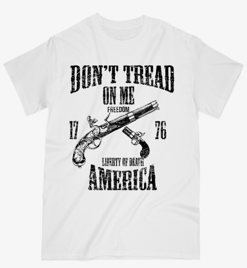 Mens T Shirts S / White Dont Tread On Me T Shirt - Assault Rifle, transparent png download