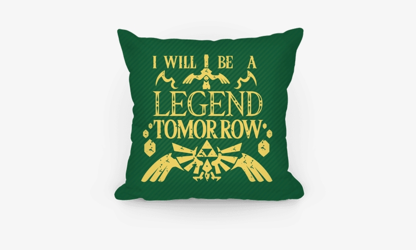 I Will Be A Legend Tomorrow Pillow - Legend Of Zelda Decal Car Truck Bumper Window Sticker, transparent png download