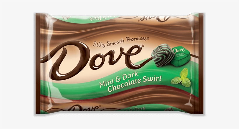 Promises® Silky Smooth Mint & Dark Chocolate Swirl - Dove Milk Chocolate, transparent png download