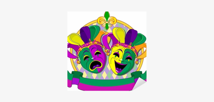 Mardi Gras Masks Design Sticker • Pixers® • We Live - Mardi Gras, transparent png download