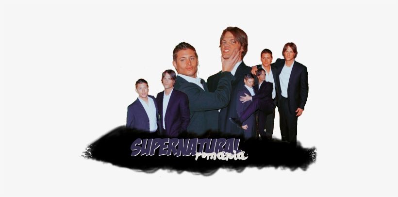 {supernatural Romania} -> Misha Collins - Jensen Ackles And Jared Padalecki, transparent png download