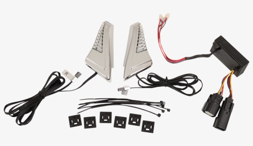 Ciro Led Motorcycle Tour Pak Snake Eyes Chrome Accent - Chromium, transparent png download