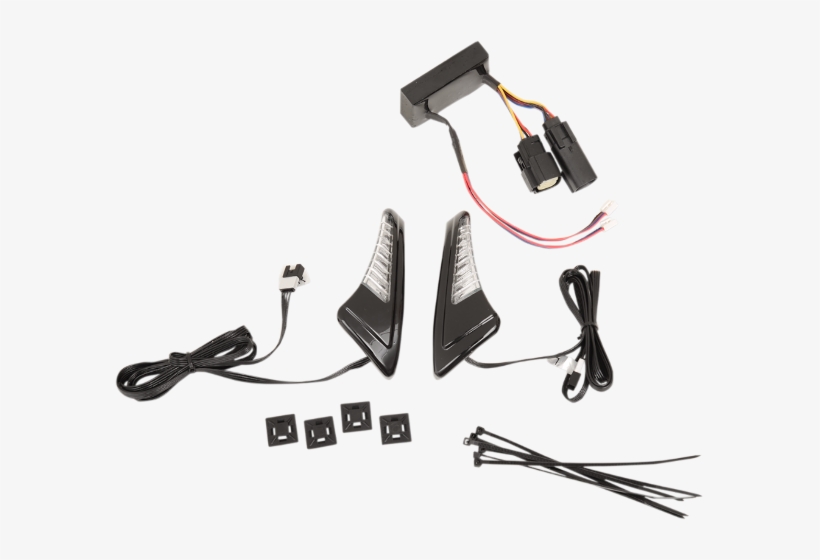 Ciro Led Black Motorcycle Tour Pak Snake Eyes Smoked - Serial Cable, transparent png download