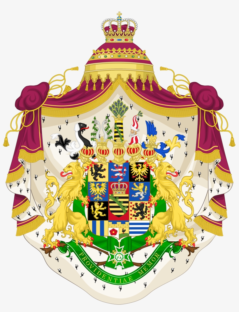 Coat Of Arms Of The Kingdom Of Saxony 1806-1918 - Coat Of Arms, transparent png download