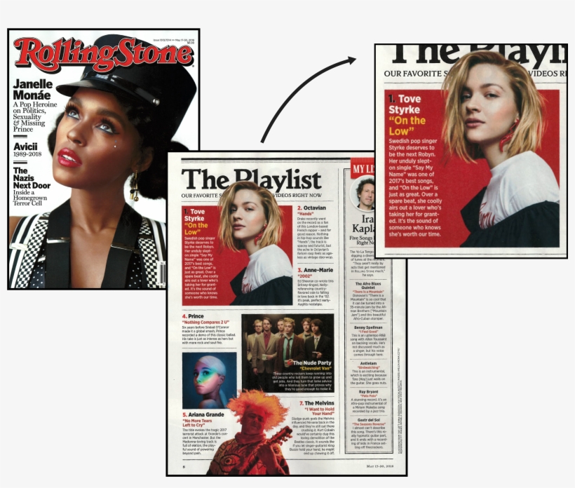 Rolling Stone - Tove Styrke - Magazine, transparent png download