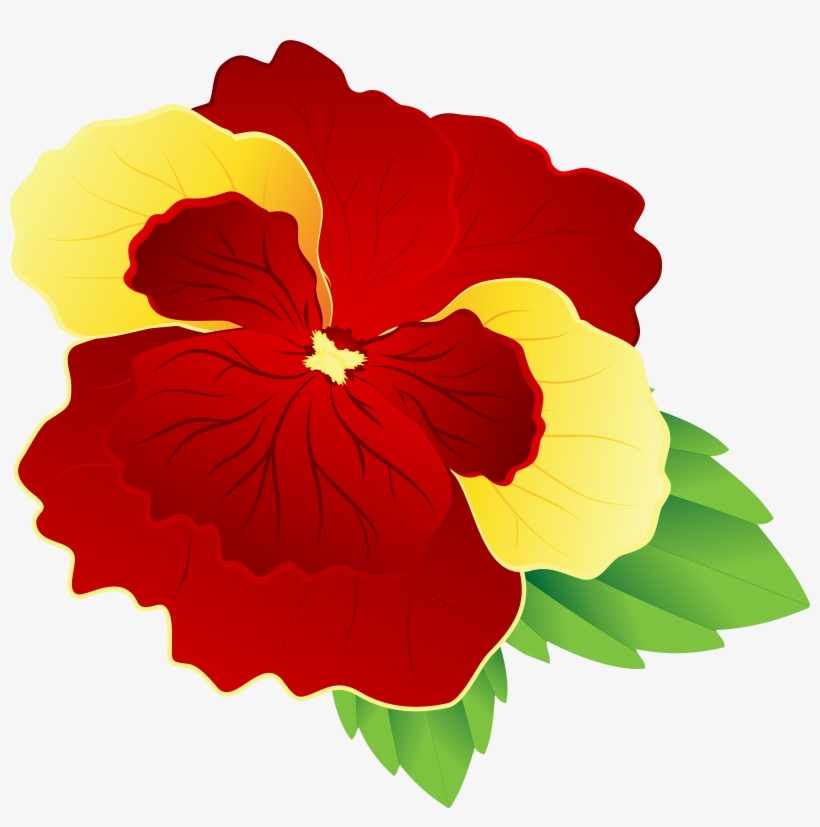 Red And Yellow Flower Png, transparent png download