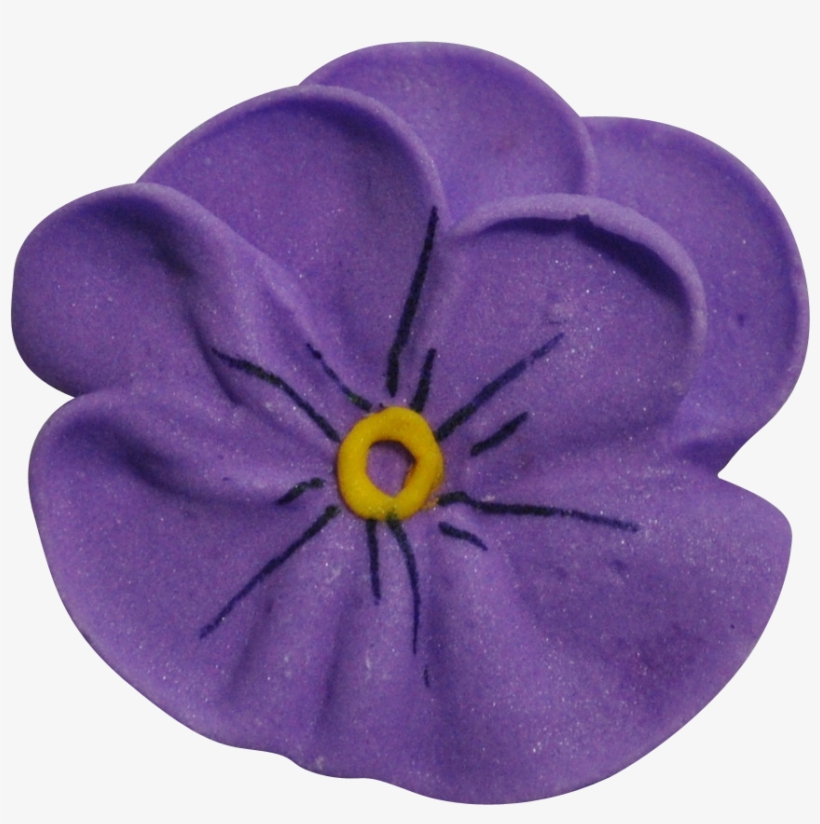 1" Royal Icing Pansy - Pansy, transparent png download