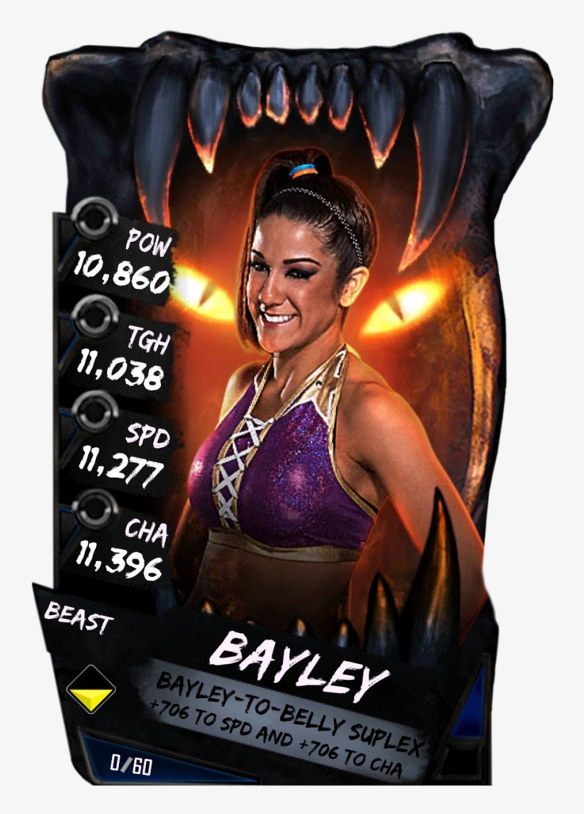 Bayley S4 16 Beast - Wwe Supercard Beast Cards, transparent png download