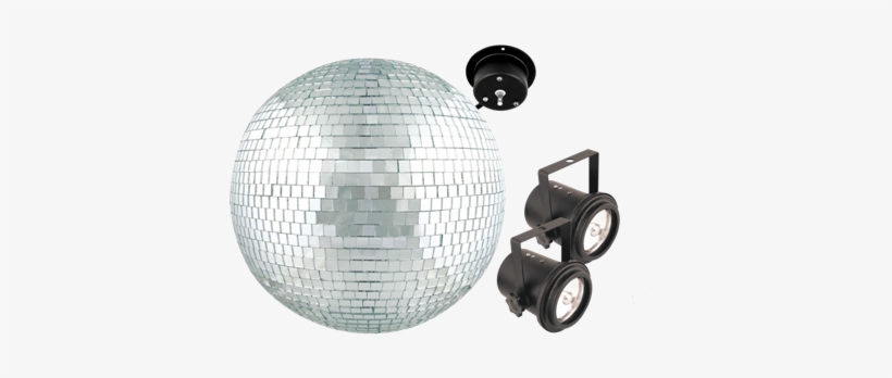 Mirror Balls - Venue Mb12k 12" Mirror Ball Dual Pin Spot Combo, transparent png download