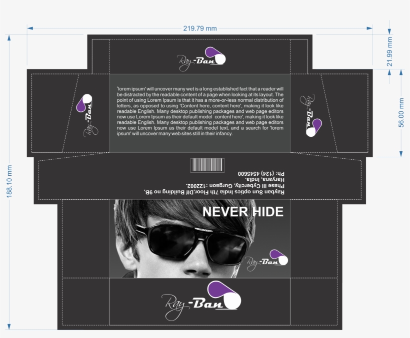Ray Ban Pakaging - Ray-ban, transparent png download