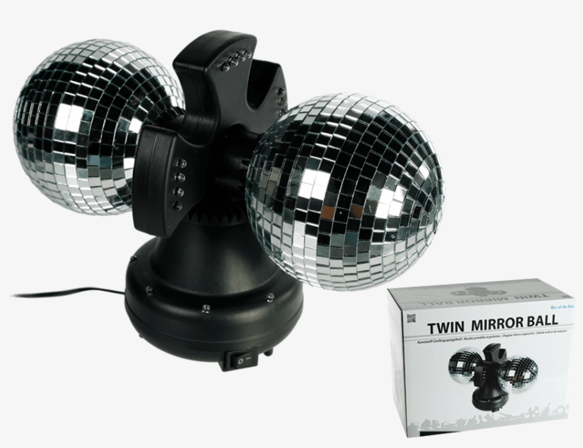 Plastic Twin Mirror Ball - Bigbuy Double Disco Mirror Ball 1.31 Kg, transparent png download
