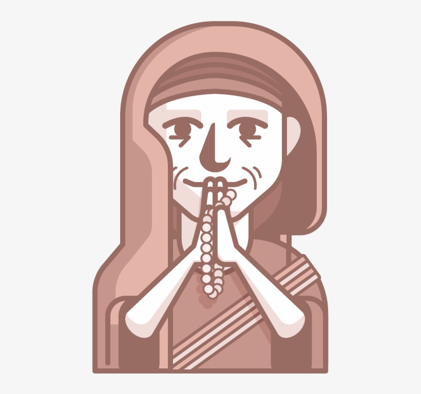 Mother Teresa - Illustration, transparent png download